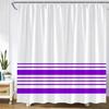 Black And White Striped Shower Curtain Creative Simple Line Geometric Bath Curtains Modern Fabric Print Home Bathroom Decor Sets