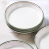 Jingdezhen Happy Cabin Ceramic Deep Dinner Plates (Set of 2)