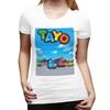 Tayo The Little Bus TShirt for Women ONeck Streetwear T Shirts Womens Tees Short Summer Clothes Tops