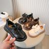 Girls' Butterfly Princess-style Leather Shoes, New Spring Collection, Children's Non-slip Soft-soled Flats, Retro Ballet Flats