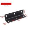 Stainless Steel L-Shaped 6-Hole 90° Angle Bracket for Shelves, Tables, and Chairs