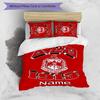 3pcs Custom Name Delta Sigma Theta Bedding Set Duvet Cover Closure Includes 1 Duvet Cover & 2 Pillowcases for All Seasons Bedroom Decor