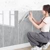 10 stücke Selbst-adhesive Fliesen Aufkleber Wand Dekoration Wc Wasserdicht und Anti-echt Marmor Aluminium-kunststoff Panel Wand