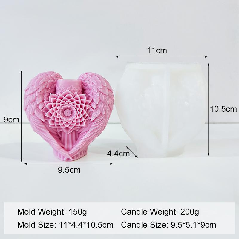 

Цветы Крыло Форма для свечей ручной работы DIY Аромагипс Смола Орнамент Силиконовые формы Принадлежности для изготовления свечей из соевого воска