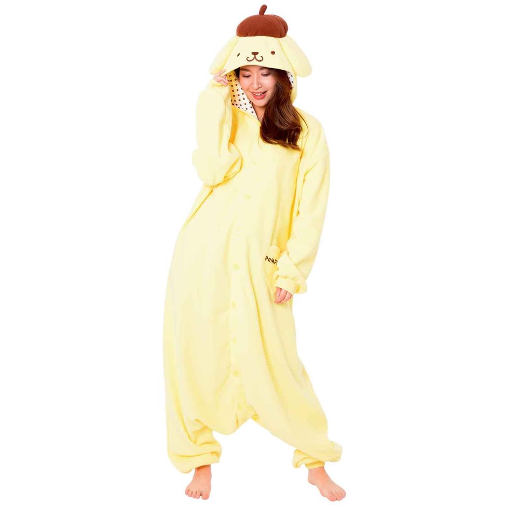 SAZAC SAN857 Voksen Fleece Kigurumi Karakter Sanrio Pompompurin