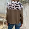 Woman Clothing Fashion Casual Tops Shirts Fashionable and Casual Temperament Autumn New Women's Long-sleeved Leopard Print Knit Sweater Fall