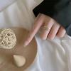 Fashion Temperament $symbol Plain Ring Open Ring Simple Fashion Ring Ring Ring Women's Niche Design Sense Adjustable