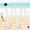 2Pcs Folding Beach Tent Poles Light Weight Canopy Poles Adjustable Length Outdoor Awning Support Poles Easy To Install
