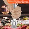 Stainless Steel Meat Tenderizer with 21 Needles Professional Kitchens Tool Firm Meat Grinder Compact Meat Piercing for Steak and