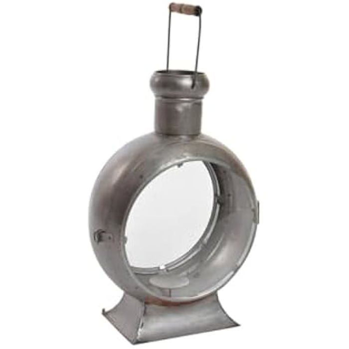 Lanterne - DKD Home Decor - Standard - Argenté - Verre et Métal - 37x55x22 cm