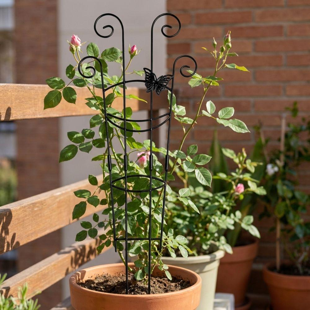 Thickened Plant Climbing Trellis Butterfly Shaped Vine Climbing Rack Potted Plants
