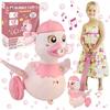Duck Pusher with Movable Bubble Wings and LED Sound