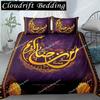 Cartoon Crescent Moon Bedding Set Twin Queen King Size Duvet Cover With Pillowcase Children Bedroom Quilt Cover Set Polyester