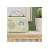 Radio halterrego enceinte radio retro rms 5w, bluetooth, radio fm, lecteur usb, aux in, batterie rechargeable, vert olive