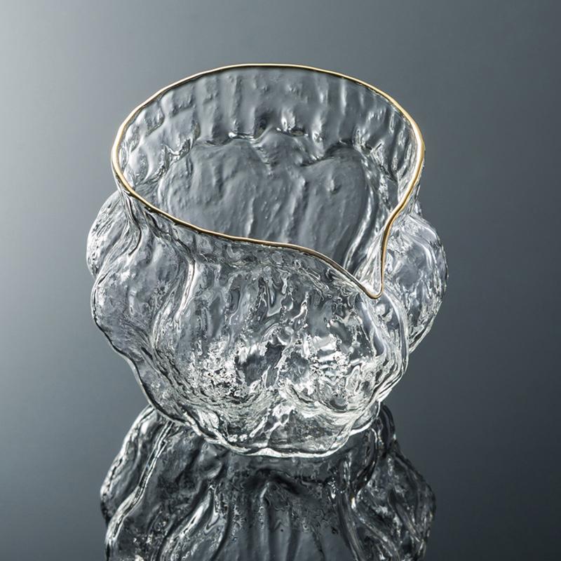 Japanese Style Glass Fair Cup Tea Infusers Pitcher Heat Resistant Hammered Chahai Tea Pitcher Kung Fu Teacup Phnom Penh Teaware