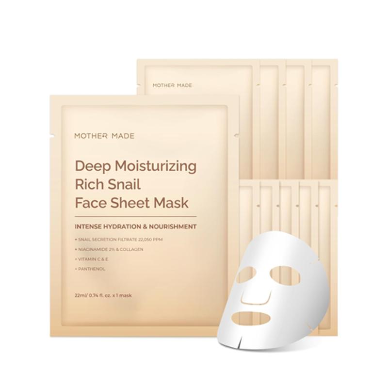 

[MOTHER MADE] Deep Moisturizing Rich Snail Mask (10 pcs)