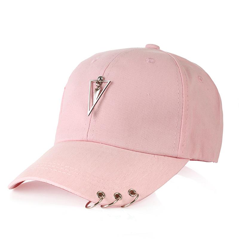 Mote Baseballcaps med Ringer Dame Solhatt Casual Unisex Solskjermingscaps Snapback-hatter Sommer Utendørs Hip-Hop Ballhatt