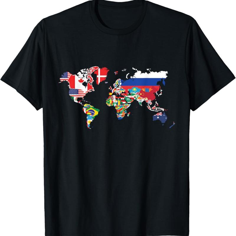 All Countries Flags Of The World 287 Flag International T Shirt