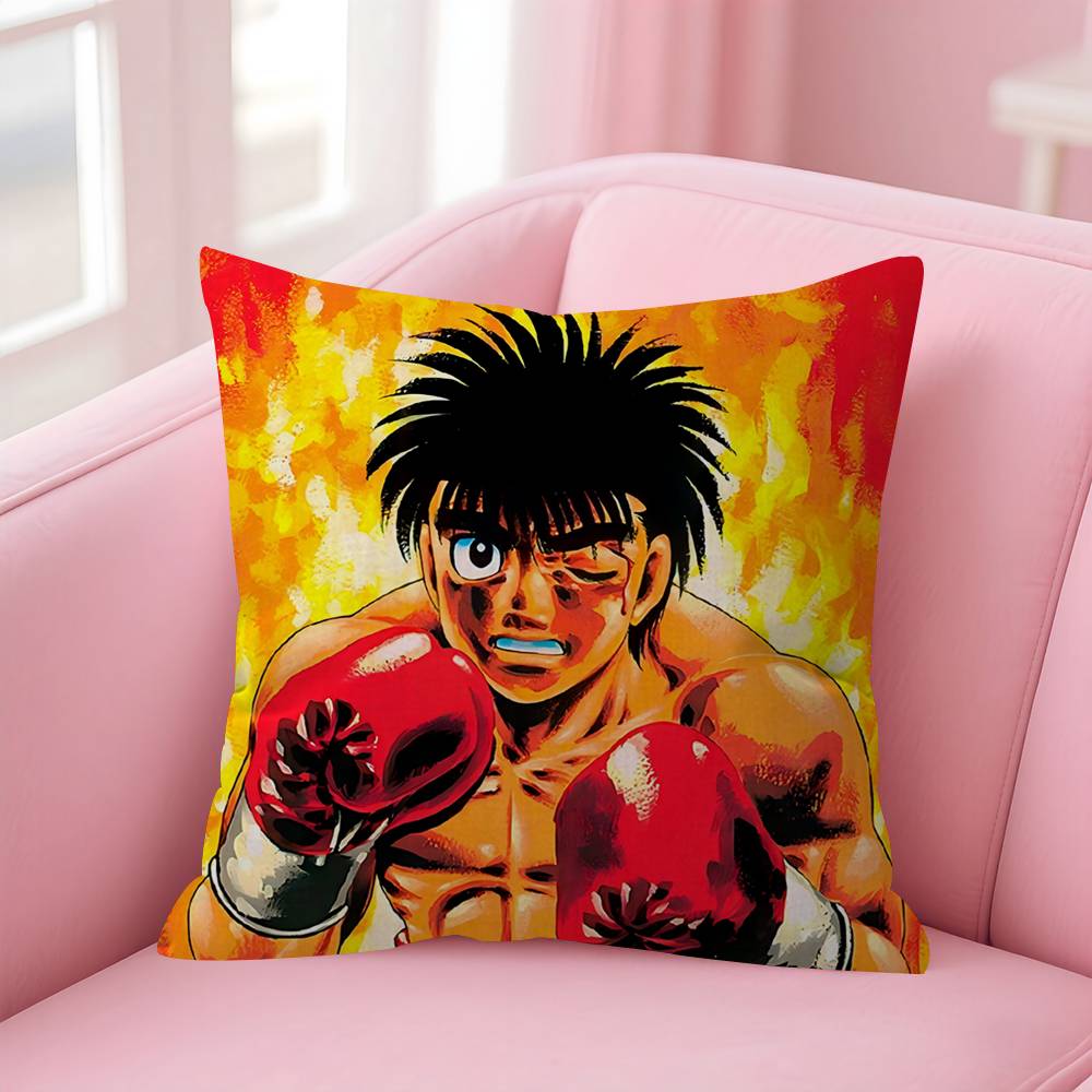 

Cool HHajime No Ippo Comics Pillow Covers Cartoon Sofa Decorative Home Doublesided Printing Short Plush Cute Cushion Cover 30x30 cm