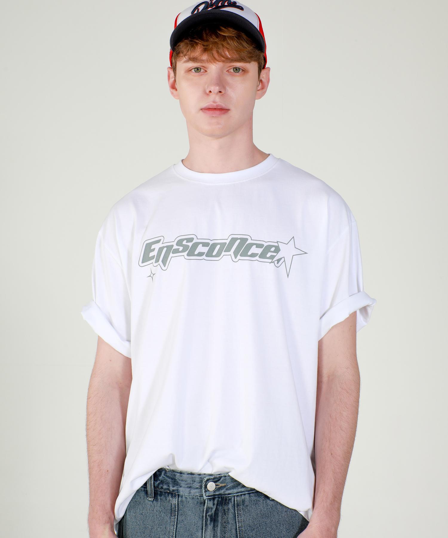 Iesn Acid Logo Oversized T-Shirt White L