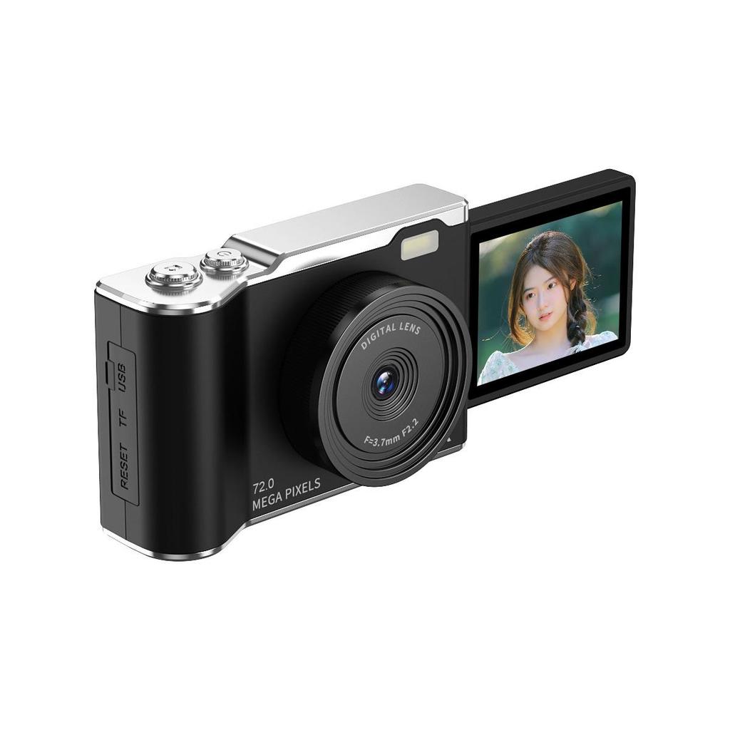 Retro 5K HD Flip Screen Mirrorless Camera for Outdoor Shots and Student Selfies