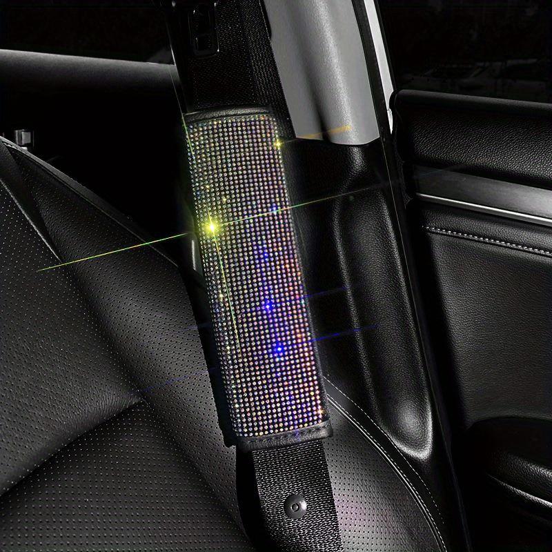 1Pcs Bling Car Seat Belt Ornament Rhinestone Shoulder Pads Shoulder Protector Pad Cover Cushion Car Accessories for Women
