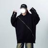 Unisex Streetwear Hoodie With Zipper Detail Loose Fit Long Sleeve Casual Pullover Urban Trendsetters