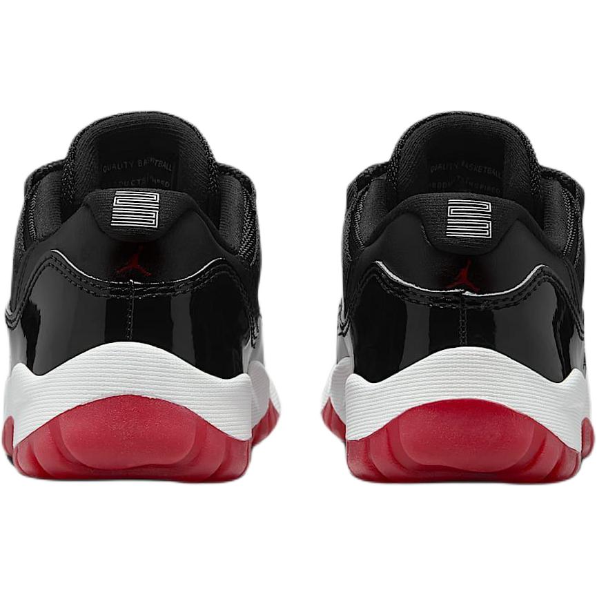 Air Jordan 11 Retro Low PS Bred 2025 Barnesko Svart Hvit Varsity-Rød FV5116-006