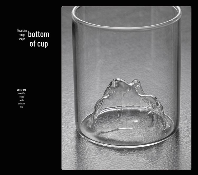 Creative Luxury Glass Mountain-View Cup for Coffee, Green Tea & Beverages