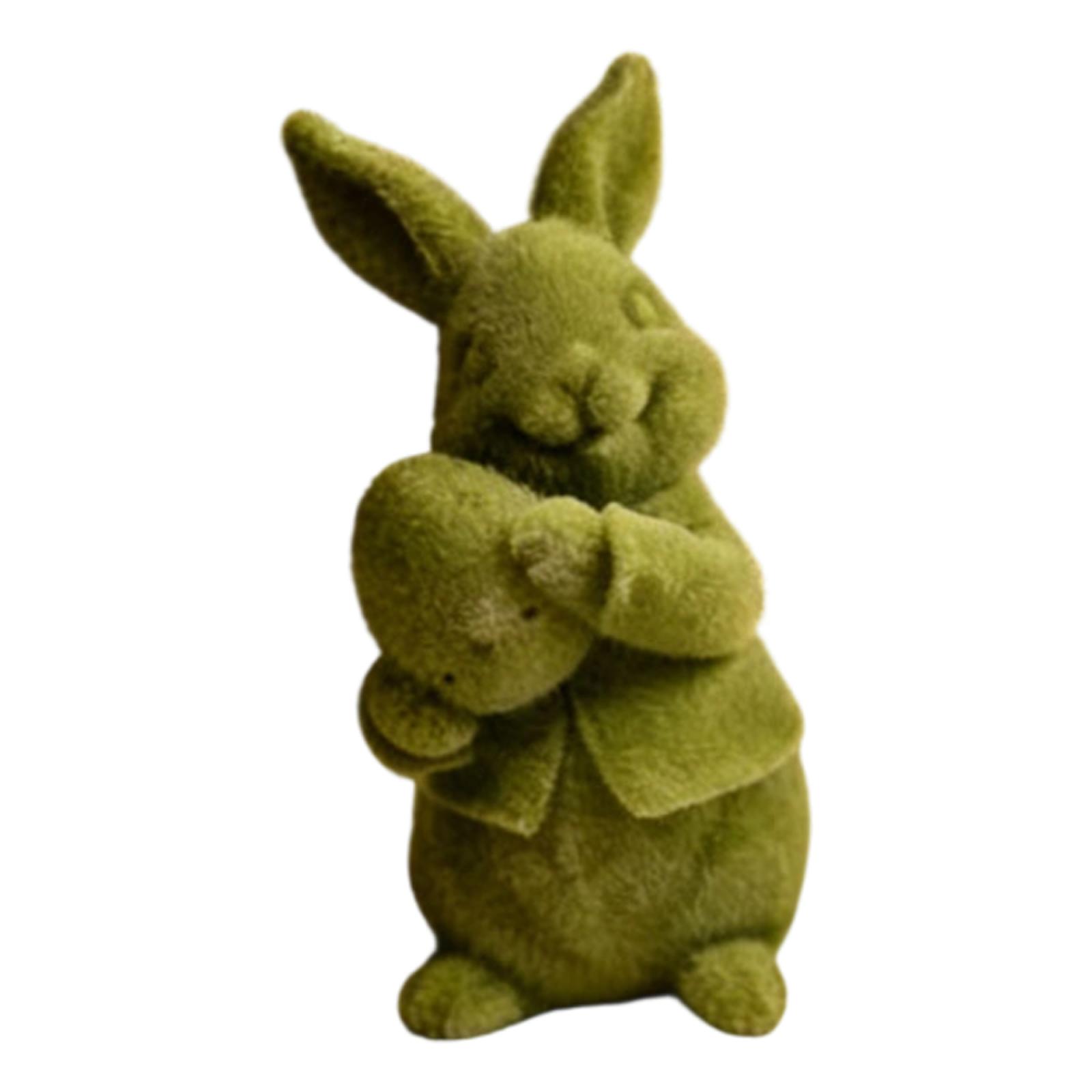 

Animal Like Flocked Ornaments, Simulated Moss Figurines