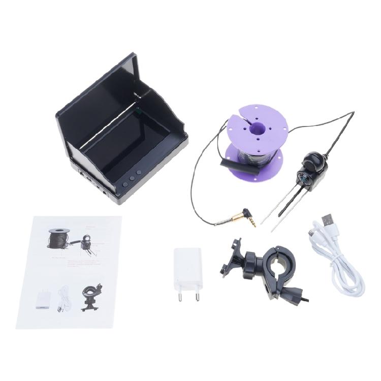 220° Wide Angles 1080P Fish Finder Camera with Large Screen Underwater Fishing Camera for Boats Lake Fishing