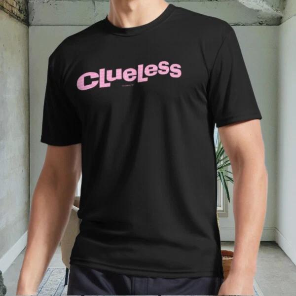 

New Clueless Pink Text Active Logo Men s Black T shirt Funny Size S to 5XL 4XL