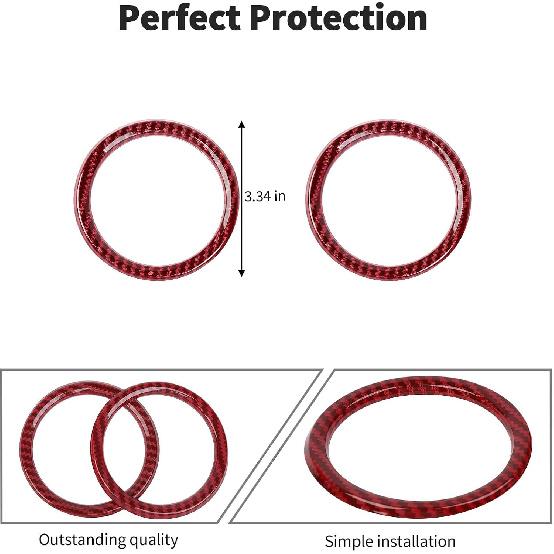 Cache-Sortie d'aération de tableau de bord et Console centrale Couvercle de bouches d'aération Compatible avec Jeep Wrangler JL JLU & Gladiator JT 4xe Intérieur 2024-2025