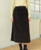 CHIQUITA Corduroy Midi Long Skirt Brown 250904Br
