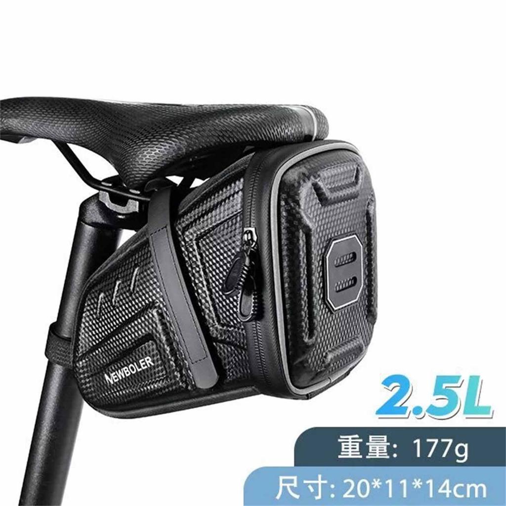 Rear Bag with Water Bottle Rack – Hard   Saddle Bag, Seat Cushion, Tool Storage for Mountain & Road Bikes