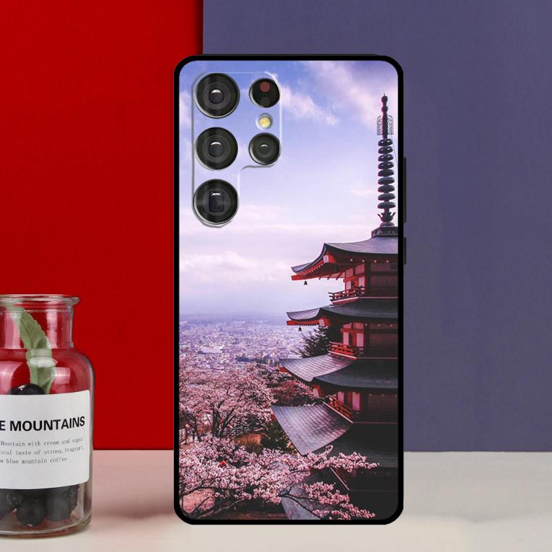 Japanese Temple Kyoto Funda Case For Samsung Galaxy S25 Ultra S9 S10 S20 S21 S22 Plus S23 FE S24 Ultra Phone Cover