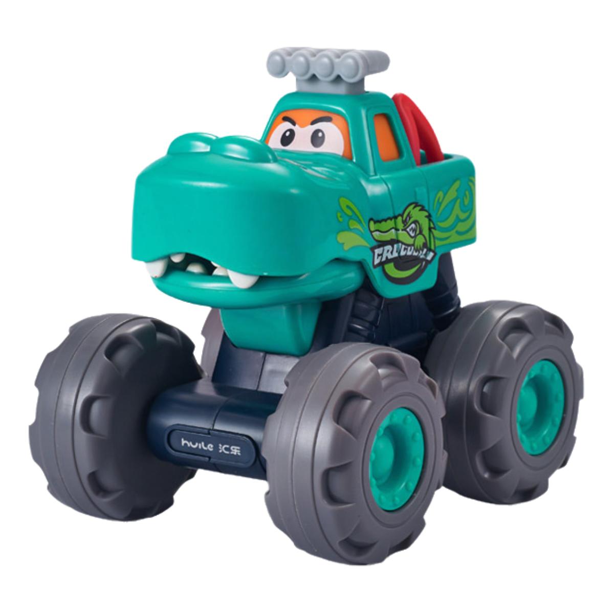 

Inertia Animals Children Cross Country Vehicle Return Force Drive Toy Puzzle зелений