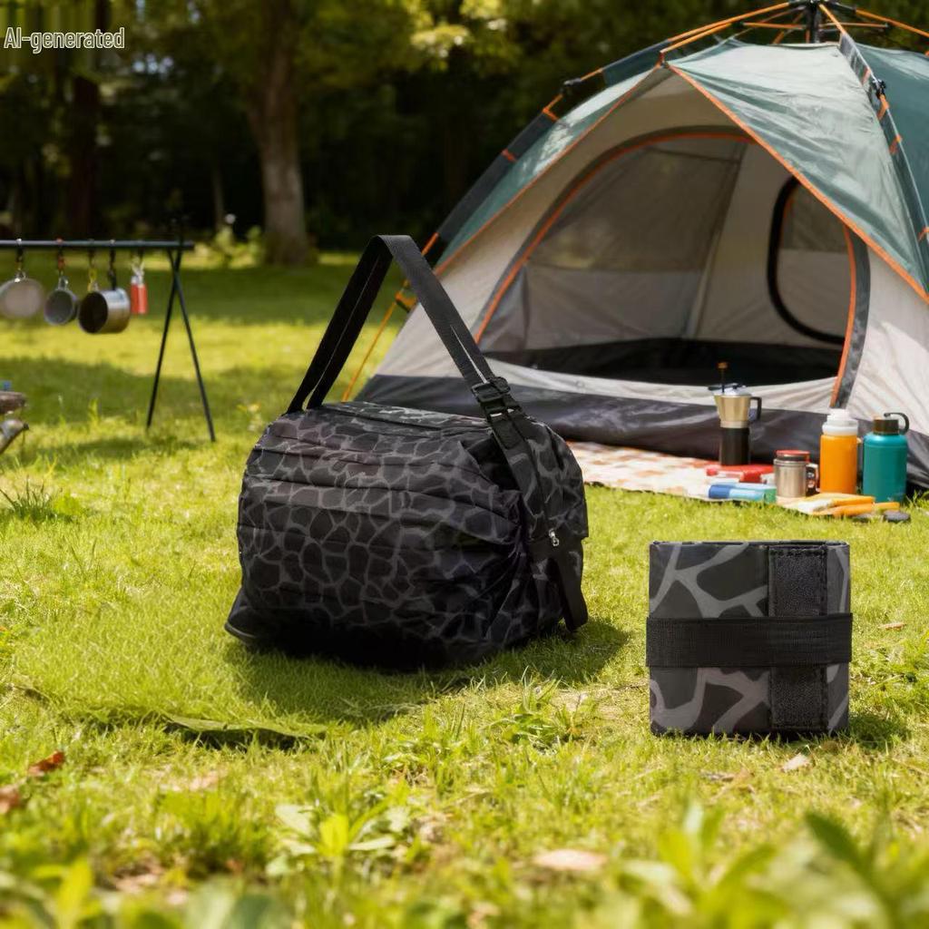 Miljövänlig japansk hopfällbar axelväska – Bärbar, Förstärkt matkasse & Resväska