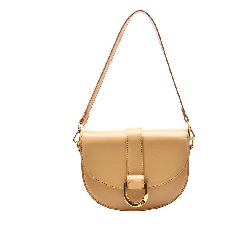 Bag Women's New Fashion Messenger Bag Solid Color Shoulder Armpit Bag