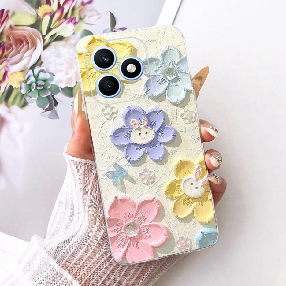 For Honor X8d 4G Case Cool Fashion Painted Cover 6.77'' Soft Silicone Phone Case For Honor X8d X 8d HonorX8d 4G Back Cover Coque