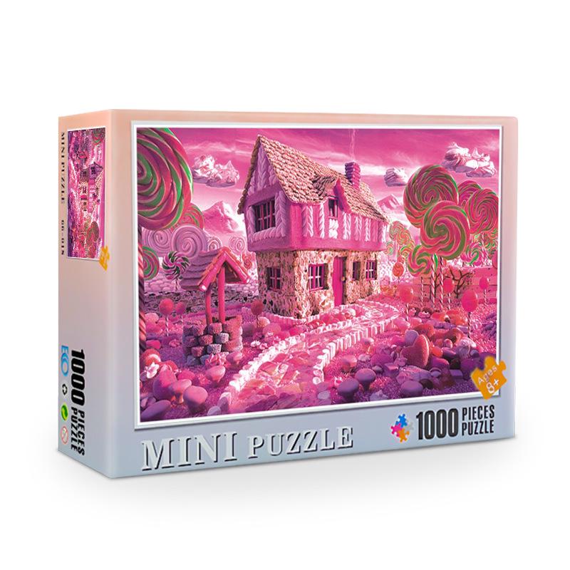 Challenging 1000-Piece Anime Landscape Puzzle: Adult Stress Relief Commemorative Edition