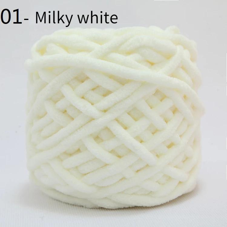 

100г/моток шенильная пряжа для вязания мягкая нить полоска льда хлопковая пряжа шерстяная пряжа сделай сам для ручного вязания толстый шарф