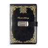European Retro Canvas Lock Diary: Secure Password Notebook for Students