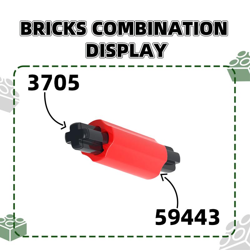 Non-Toxic 243Pcs/Lot 59443 Axle Connector Building Block Moc Accessories Compatible With Bricks Diy Children Toys Assembly Parts