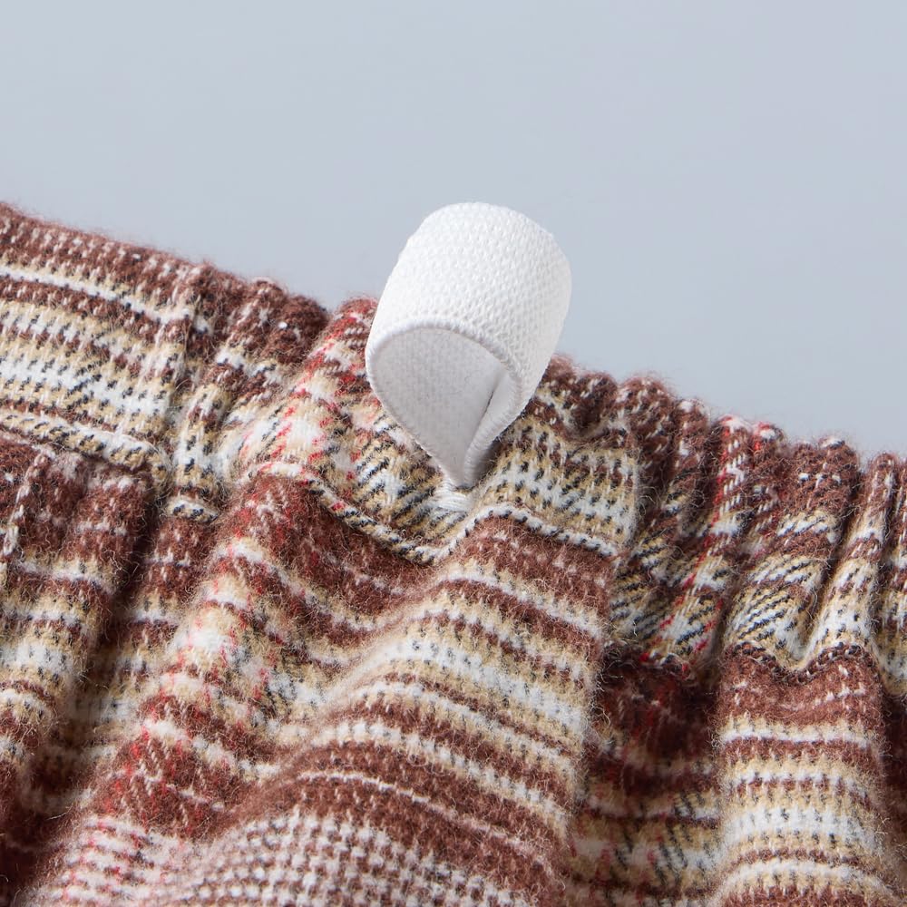 Gunze Brown Made In Long Sleeve and Pants Brushed SF4315 Men's Pajamas, 100% Cotton, Japan, (Front Opening), Flannel, Pre-Dyed Fabric,