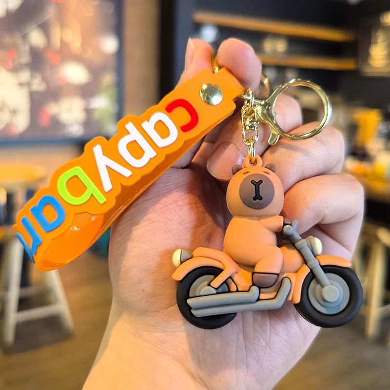 Car Model Summer Vacation Gift Card Capybara Keychain Doll Machine Cute Piggy Company Gift Kawaii Cute Personalized Gifts Toys