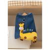 Pet Clothes Three-dimensional Deer Denim Traction Vest Autumn and Winter Two-legged Sleeveless Vest Pet Dog Dog Clothes