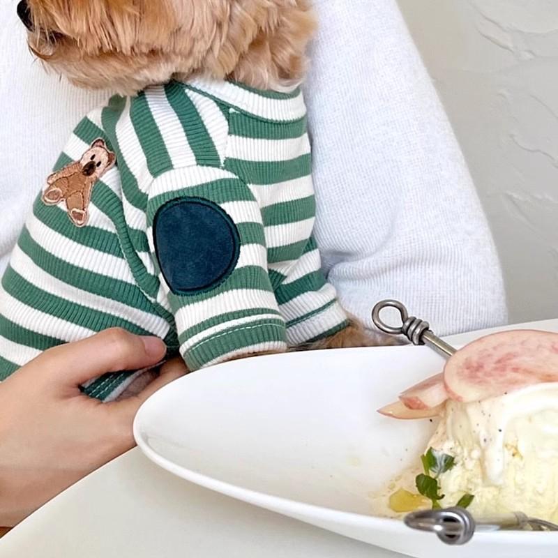 Striped Puppy Shirt Dog Summer Vest Cute Thin Hoodies for Dogs Chihuahua Bichon Witer Dog Undershirt Cat Clothing Pet Sweatshirt