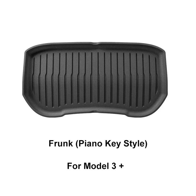 

Trunk Mats for Tesla Model 3+ TPE Piano Key Style Front Rear Trunk Frunk Storage Cushion Waterproof Protective Pad New Model 3 Frunk Model 3
