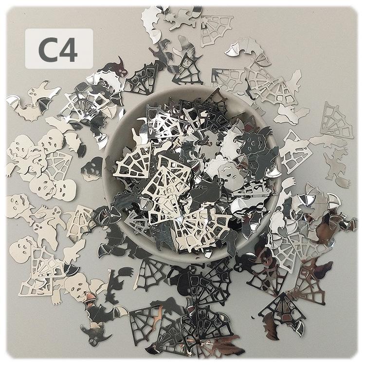 Yaleduo Halloween Skull Spider Pumpkin Sequin Accessories for Costume Photography